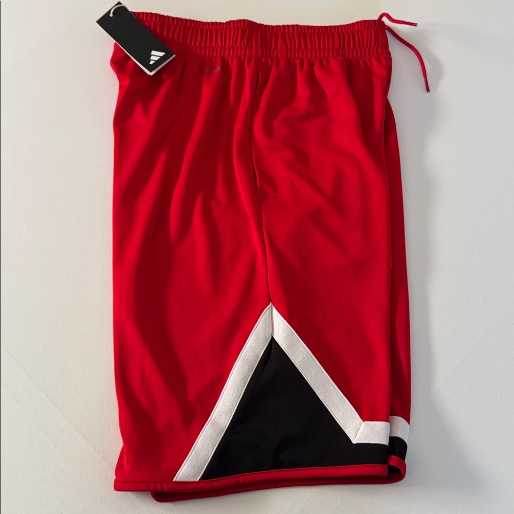 Adidas Basketball Shorts Mens Small Red - Picture 3 of 3